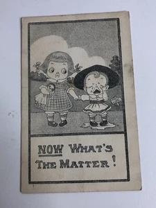 Antique Postcard 1911 Children Funny Brother Sister Posted Divided Back - Picture 1 of 3