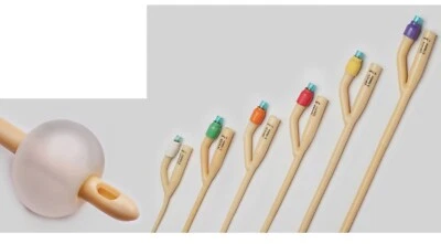 FOLEY Hollow Tube Two Way Size CH6 CH20 CH26 CH28