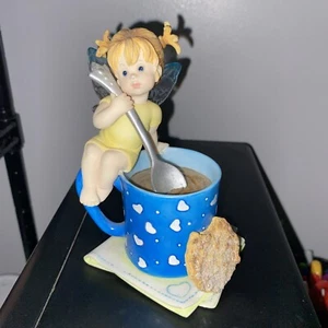 My Little Kitchen Fairies Enesco Cup of Cafe delightful Take A Break Fairie 2003 - Picture 1 of 5