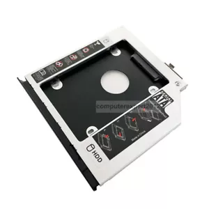 with Bezel Faceplate 2nd HDD SSD Hard Drive Caddy for HP EliteBook 2560p 2570p - Picture 1 of 8