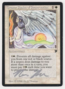 Silver Signed Greater Realm of Preservation MP Legends Artist NeNe Thomas MTG! - Picture 1 of 2