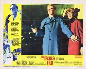 THE IPCRESS FILE Original US Lobby Card 1 Michael Caine Nigel Green Sue Lloyd