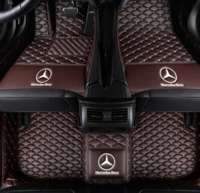 For Mercedes-Benz 1998-2026 Front Rear Luxury Waterproof Carpets Car Floor Mats - Image 1 of 4