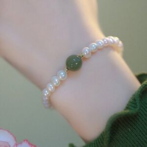 Women's Classic Chinese Pearl Elastic Bracelet Bangle For Women Jewelry Gift New