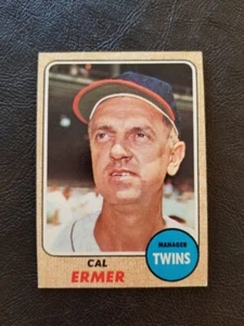 CAL ERMER 1968 TOPPS BASEBALL #206 MINNESOTA TWINS - Picture 1 of 2