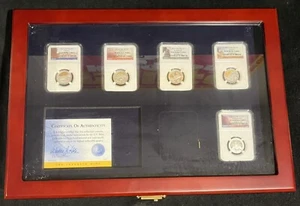 2012 S PROOF SILVER 5 COIN QUARTER SET NGC PF69 ULTRA CAMEO NATIONAL PARKS 25C - Picture 1 of 7