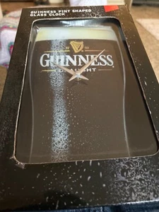 Guinness Pint Shaped Glass Clock - NEW Enclosed In Box - Picture 1 of 2