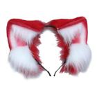 Plush Cat Ears Realistic Lolita Headband Faux Fur Wolf Ears Animal Hair Hoop