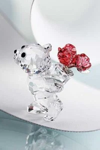 SWAROVSKI KRISTALL KRIS BÄR SAG ES MIT ROSEN 5063324 NEUWERTIG VERPACKT NICHT MEHR PRODUZIERT SELTEN - Bild 1 von 10