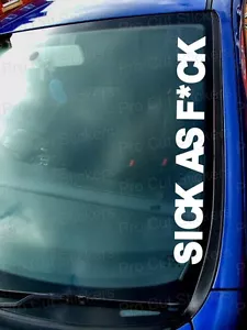 Sick Als F Ck Neuheit Tuning-Auto Transporter Fenster Stoßstange Lustig Sticker - Picture 1 of 2