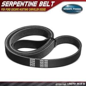 55.13 in Serpentine Belt for Ford Escape 05-09 2.3L 2.5L Mustang Chrysler Dodge - Picture 1 of 10