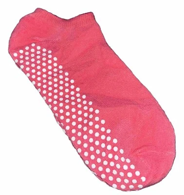 Yoga Grip Socks Size Small US Womens 6-8 Mens 5-7 Kids 7-8 NEW 1 Pair Coral PINK - Image 1 of 4
