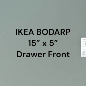 IKEA BODARP Gray-Green Drawer Front 15" x 5". - Picture 1 of 4