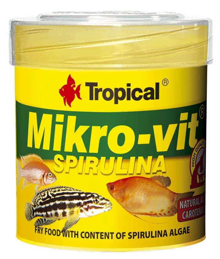 TROPICAL MIKRO-VIT ESPIRULINA 50 ml alimento multiingrediente para alevines Foto 1 de 1