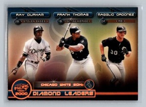 2000 Pacific Diamond Leaders Insert Frank Thomas Magglio Ordonez Durham #4 HOF