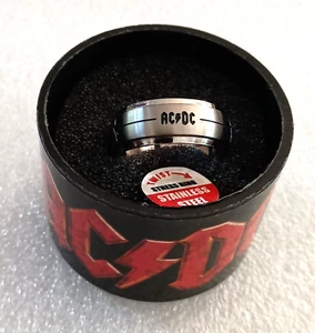 AC/DC SS Logo Tour Collection Worry Stress Ring Size 8 New NOS 2006 - Picture 1 of 6