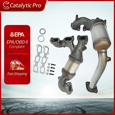 2x Front Rear Manifold Catalytic Converter For 2006-2009 Ford Fusion 3.0L EPA — 第 1/4 张图片