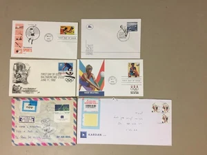 Six Israel and US VOLLEYBALL covers:registered fdc - Picture 1 of 1