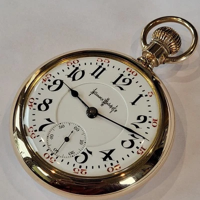 Q87 SCARCE 18s 24J ILLINOIS BUNN SPECIAL MODEL 6 POCKET WATCH! BEAUTIFUL RUNS A+ - Image 1 of 4