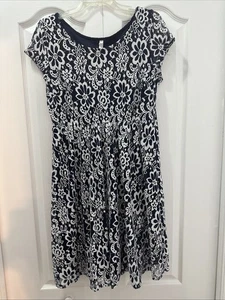 NY Collection Navy Blue/white Size XL - Imagen 1 de 9