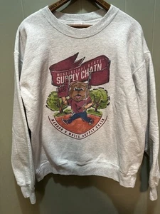 Vintage Mississippi State Supply Chain Marrone e Bianco Supply Chain Uomo Taglia Med - Foto 1 di 5
