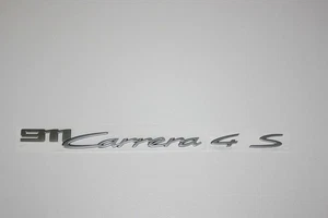 ORIGINAL PORSCHE 992 911 CARRERA 4S SCHRIFTZUG MATT CHROM NEU - Bild 1 von 1
