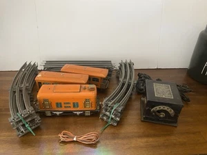 Lionel Prewar O Gage Train Set 248 Elect. Loco. & 629 & 630 Cars + See Descrip - Picture 1 of 15