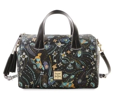 Bolsa satchel Dooney & Bourke Aladdin 30º aniversário preta jasmim nova com etiquetas - Imagem 1 de 4