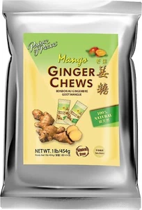 Prince of Peace Mango Ginger Candy Chews 454g 100% Natural Gluten Free - Picture 1 of 8