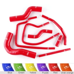 Mangueras calefacto de radiador de silicona rojas para 96-00 Subaru Impreza WRX STI GC8 GF8 EJ20 - Imagen 1 de 11
