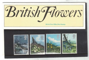 1979 Reino Unido oficina de correos sellos como nuevos flores británicas paquete de presentación MNH - Imagen 1 de 2