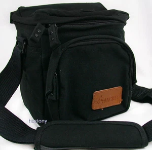 Nuova BORSA FOTOCAMERA compatta imbottita FANCIER con tasca + cinturino per pellicola~reflex digitale + obiettivo! - Foto 1 di 5