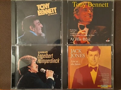 Lot of 4 CDs Tony Bennett, Engelbert Humperdinck, Jack Jones Foto 1 de 4