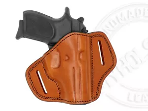 OWB oben offen zwei Schlitze Gürtel rechte Hand Lederholster passt Bersa Thunder .380 AC - Bild 1 von 3