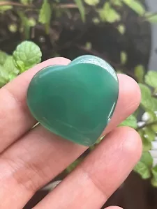36.40 carat NATURAL CHALCEDONY HEART SHAPE GREEN GEMSTONES - Picture 1 of 4
