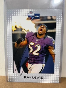 Ray Lewis 2017 U-Bahn London Spiele Autogramm NICHT AUFGEFÜHRT Jumbo SP Oddball 1/1? 🙂 - Bild 1 von 2