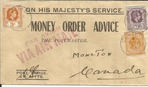 Leeward Islands SG#107,#109-MIXED ISSUES-St Kitts and Nevis #70-ST KITTS 7/OC/42 - Picture 1 of 2