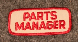 Oldtimer Teilemanager Tankstelle Garage Autohaus Uniform Hemd Aufnäher - Bild 1 von 5