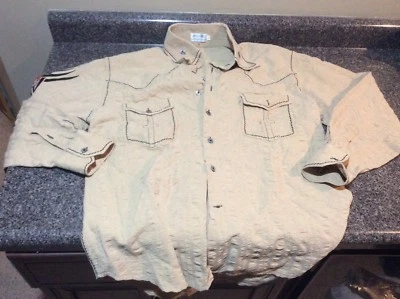 Camisa de vestir Angelino For Bermuda para hombre XL marrón  Foto 1 de 4