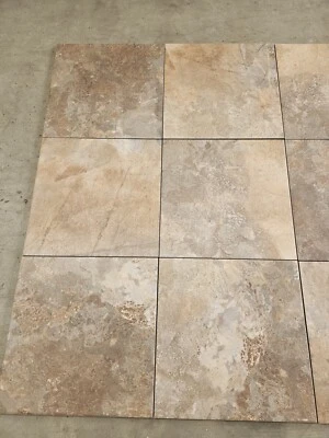 TILES JOBLOT 81: Earthy Colours Farmhouse Look Anti-slip Floor Tiles 33x33 20sqm - Image 1 of 4