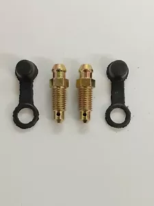 Kawasaki 7mm 1.00 brake caliper bleed nipples with bleed nipple dust covers x 2 - Picture 1 of 1