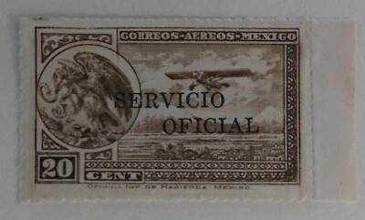 Sello Oficial Correo Aéreo de México, 1933-34, sc#CO27, Como Nuevo, NH, OG Foto 1 de 2
