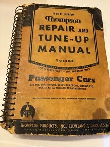 Vintage The New Thompson Repair and Tune-Up Manual 1951 Vol. I Passenger Cars - Picture 1 of 9
