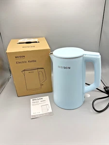 Caldera eléctrica MEISON, 1,7 L acero inoxidable interior azul - Imagen 1 de 7