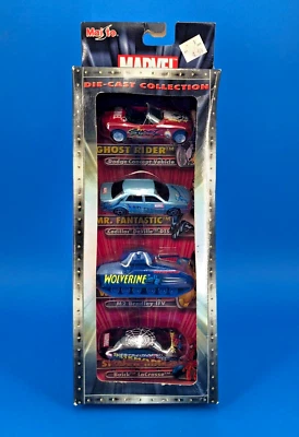 2002 Maisto Marvel Die-Cast Car Collection #2 Spider-Man Wolverine Ghost Rider - Image 1 of 2