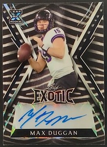 2023 Leaf Exotic Max Duggan AUTO #BA-MD1 Kaleidoscope Zebra 7/10