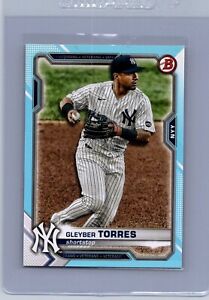 2021 Bowman Aqua Gleyber Torres /499 No. 97 Yankees