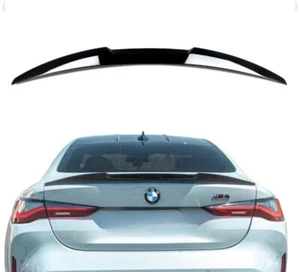 BMW G26 4 SERIE GRAN COUPE NERO LUCIDO STILE M4 STIVALE POSTERIORE SPOILER LABBRO - Foto 1 di 6