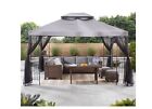 Mainstays Easy-Assembly 10 X 12 Foot Outdoor Soft Top Gazebo - Gray