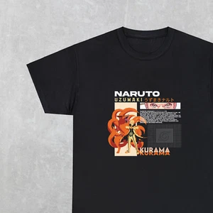 Naruto Uzumaki Kurama T Shirt Tee 90s Anime Clothing Manga Japanese Streetwear - Picture 1 of 9